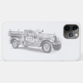  brandweerwagen potlood schetsen brandweertekening Case-Mate iPhone case (Achterkant (horizontaal))