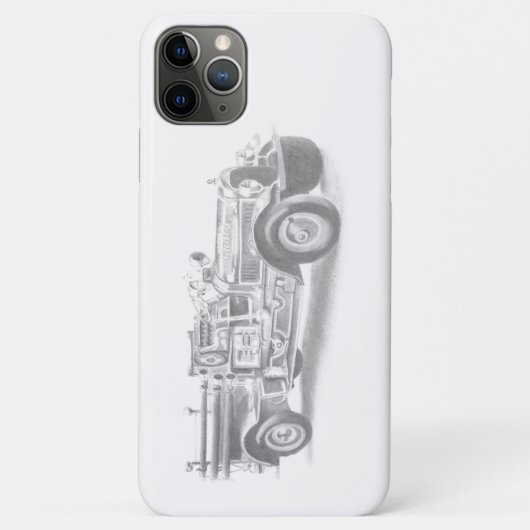  brandweerwagen potlood schetsen brandweertekening Case-Mate iPhone case (Achterkant)