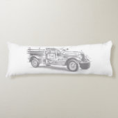  brandweerwagen potlood schetsen brandweertekening lichaamskussen (Voorkant)