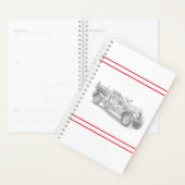  brandweerwagen potlood schetsen brandweertekening planner (Display)