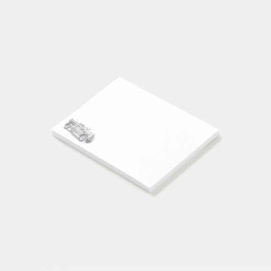 brandweerwagen potlood schetsen brandweertekening post-it® notes (Schuin)