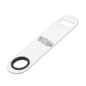  brandweerwagen potlood schetsen brandweertekening speed flessenopener (Voorkant Gekanteld)