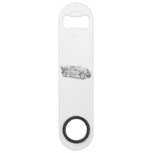  brandweerwagen potlood schetsen brandweertekening speed flessenopener