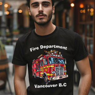 Brandweerwagen reageert op noodsituatie t-shirt