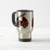 Brandweerwagen reizen mok (Voorkant links)