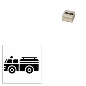 Brandweerwagen Silhouetstempel Rubberstempel (Gestempeld)