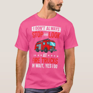 Brandweerwagen Sirene Lichten Brandweerauto Brandb T-shirt