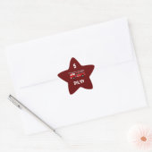 Brandweerwagen Ster Sticker (Envelop)