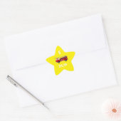 Brandweerwagen Ster Sticker (Envelop)