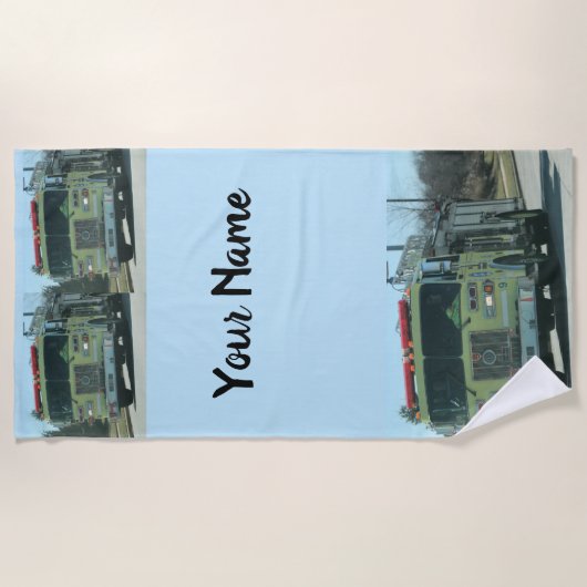 Brandweerwagen Strandlaken (Voorkant)