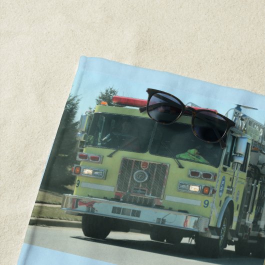 Brandweerwagen Strandlaken (In situ)