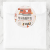 Brandweerwagen — tag | Sticker brandweerwagen (Tas)