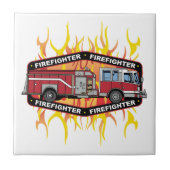 Brandweerwagen Tegeltje (Voorkant)