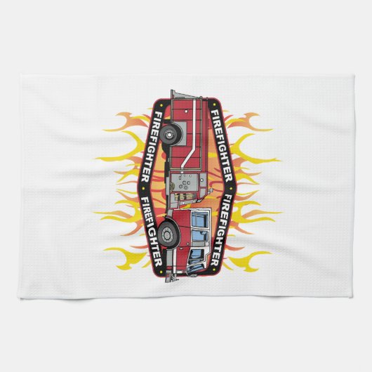 Brandweerwagen Theedoek (Horizontaal)