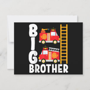 Brandweerwagen Thema Brandweer Grote Broer Brandwe Briefkaart