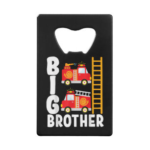 Brandweerwagen Thema grote broer brandweerwagen vo Creditkaart Flessenopener