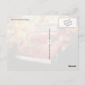 brandweerwagen uit het verleden briefkaart (Achterkant)