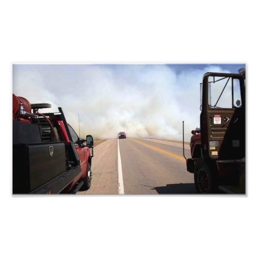 brandweerwagen van Newkirk Foto Afdruk (Voorkant)