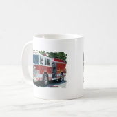 Brandweerwagen van Pierce Koffiemok (Voorkant links)