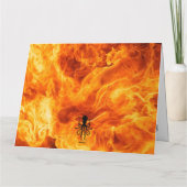 Brandweerwagen Verjaardag Kaart (Achterkant)