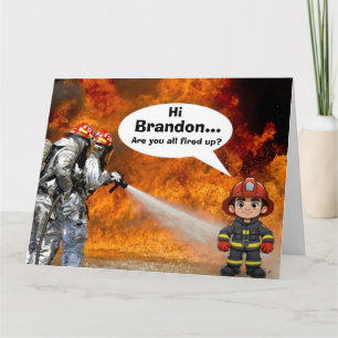 Brandweerwagen Verjaardag Kaart