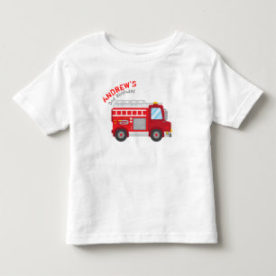 Brandweerwagen Verjaardag T-shirt