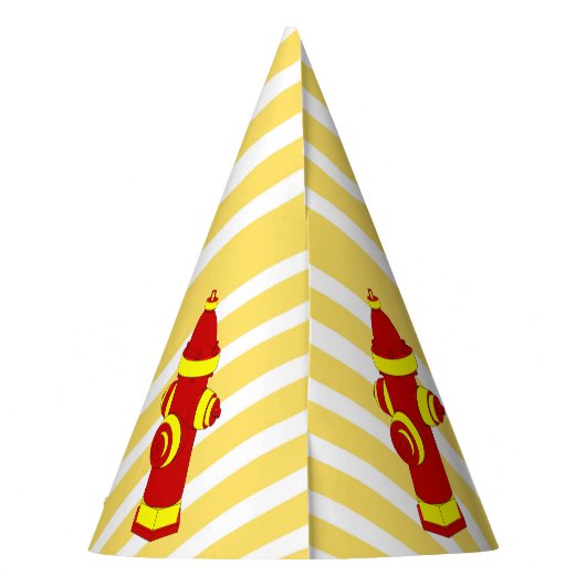 Brandweerwagen verjaardagsfeestje gepersonaliseerd feesthoedjes (Achterkant)