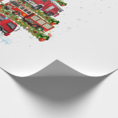 Brandweerwagen Verlichting Brandweerman Brandweerw Cadeaupapier (Hoek)