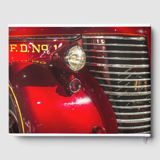  brandweerwagen viering van het leven gastenboek (Achterkant)