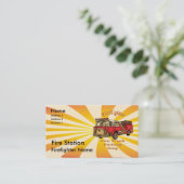 Brandweerwagen Visitekaartje (Staand voorkant)