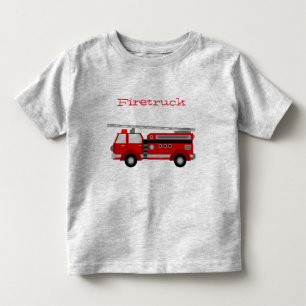 Brandweerwagen voor peuters kinder shirts