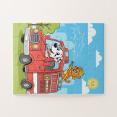 Brandweerwagenpuzzel voor Kinderen Legpuzzel (Horizontaal)