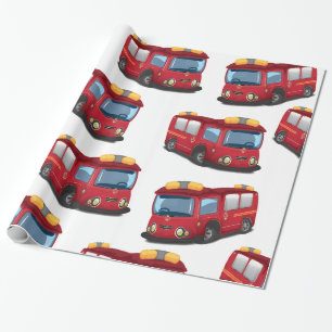 Brandweerwagens Cadeaupapier