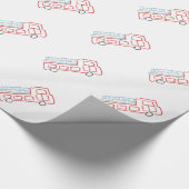 Brandweerwagens Cadeaupapier (Hoek)