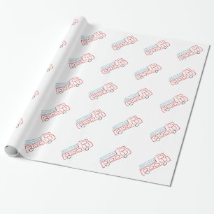 Brandweerwagens Cadeaupapier