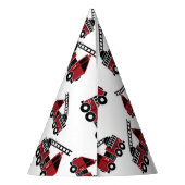 Brandweerwagens custom pet feesthoedjes (Achterkant)