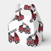 Brandweerwagens gunst doos bedankdoosjes (Achterkant)