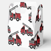 Brandweerwagens gunst doos bedankdoosjes (Geopend)