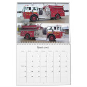 Brandweerwagens - kalender van 12 maanden (Mar 2027)