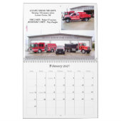 Brandweerwagens - kalender van 12 maanden (Feb 2027)