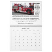 Brandweerwagens - kalender van 12 maanden (Jan 2027)