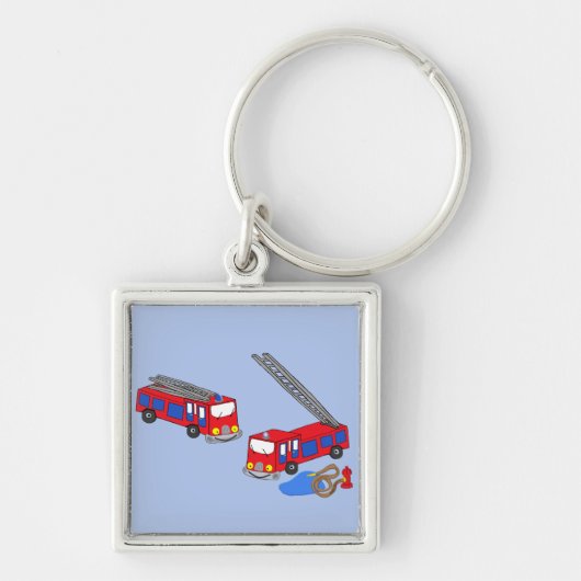 Brandweerwagens Sleutelhanger (Voorkant)
