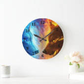 Brandweerwolken wandklok (Huis)