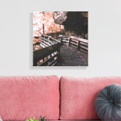 brandwendelwijn canvas afdruk (Insitu (Woonkamer))