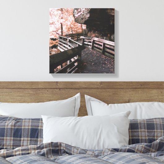 brandwendelwijn canvas afdruk (Insitu (Slaapkamer))