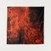 Brandwerende achtergrondvlam zwart heet wandkleed (Voorkant)