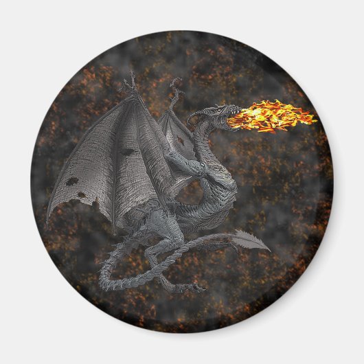 Brandwerende draak magneet (Voorkant)