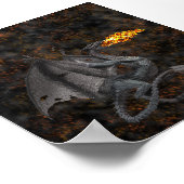 Brandwerende draak poster (Hoek)