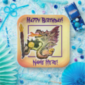 Brandwerende energie — Verwarming Papieren Bordje (Feest)