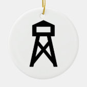 Brandwerende toren keramisch ornament (Voorkant)